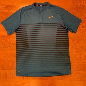nike tiger woods collarless golf shirts
